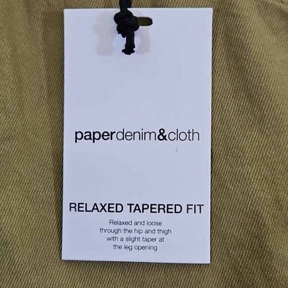 Paper Cloth & Denim Men’s Carpenter Jeans 36 x 32 Relaxed Tapered Beige Y2K - Picture 6 of 16